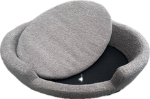 Carica l'immagine nel visualizzatore di Gallery, Cuccia Bouclé Grigia con Cuscino Sfoderabile