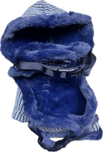 Carica l'immagine nel visualizzatore di Gallery, Maglioncino con cappuccio foderato in pelliccia sintetica - Blu