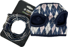 Carica l'immagine nel visualizzatore di Gallery, Pettorina in Maglia a Rombi con Guinzaglio Abbinato - CROCI Italian Design