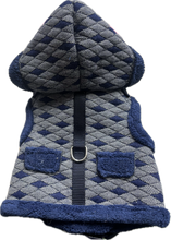 Carica l'immagine nel visualizzatore di Gallery, Cappottino imbottito a quadri con cappuccio S