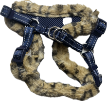 Carica l'immagine nel visualizzatore di Gallery, Pettorina Glamour Leopardata con Fiocco per Cani e Gatti XS