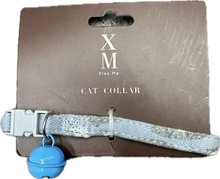 Carica l'immagine nel visualizzatore di Gallery, Collare per Gatto Denim con Campanellino