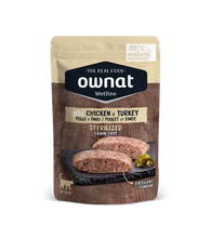 Carica l'immagine nel visualizzatore di Gallery, Ownat Wetline Sterilized Chicken & Turkey 85 g – Umido Naturale Grain Free per Gatti Sterilizzati