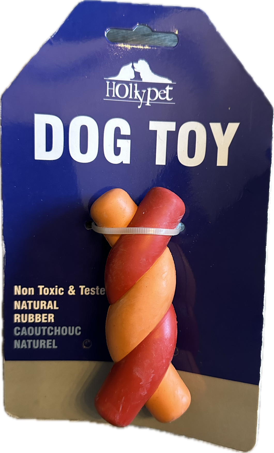 Gioco per cani intrecciato in gomma naturale