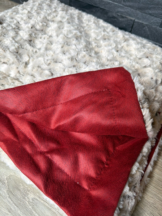 Plaid Morbidissimo Artigianale Made in Italy – Rosso & Bouclé