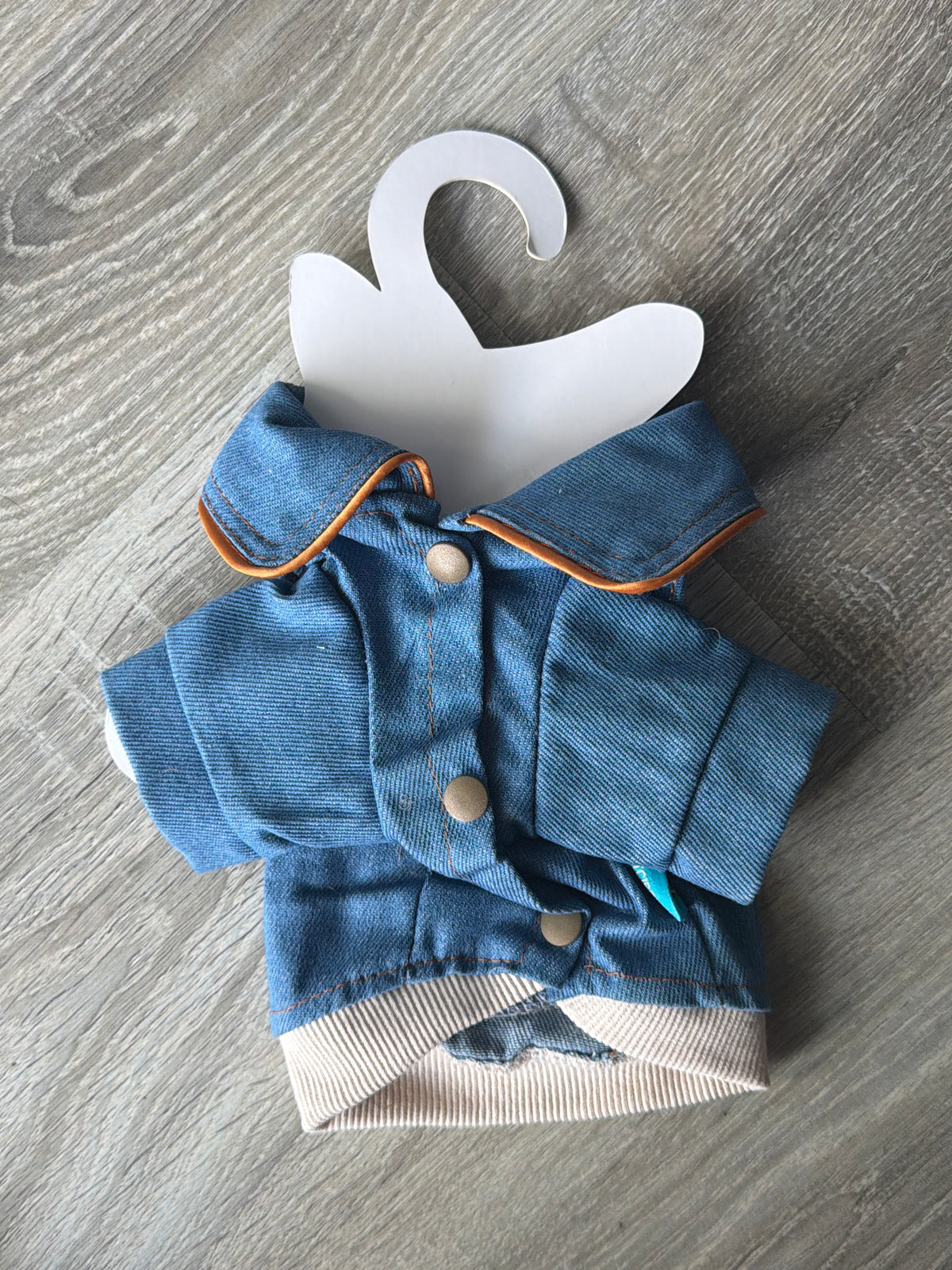 Giubbottino Jeans Rock Star per Cani – Blu Denim – XS 25 cm