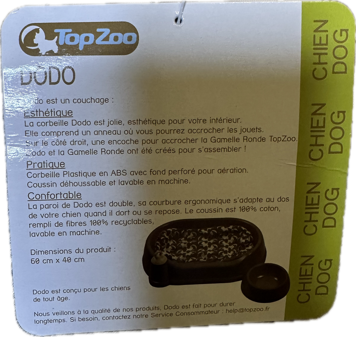 Cuscino TopZoo Dodo - 50x40 cm