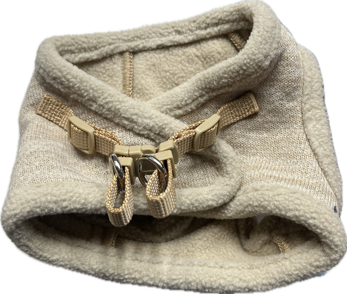 Pettorina Beige con Fiocco Elegante XS