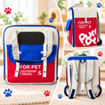Carica l'immagine nel visualizzatore della galleria, Zaino Trasportino Pet Travel Red & Blue – Cani e Gatti
