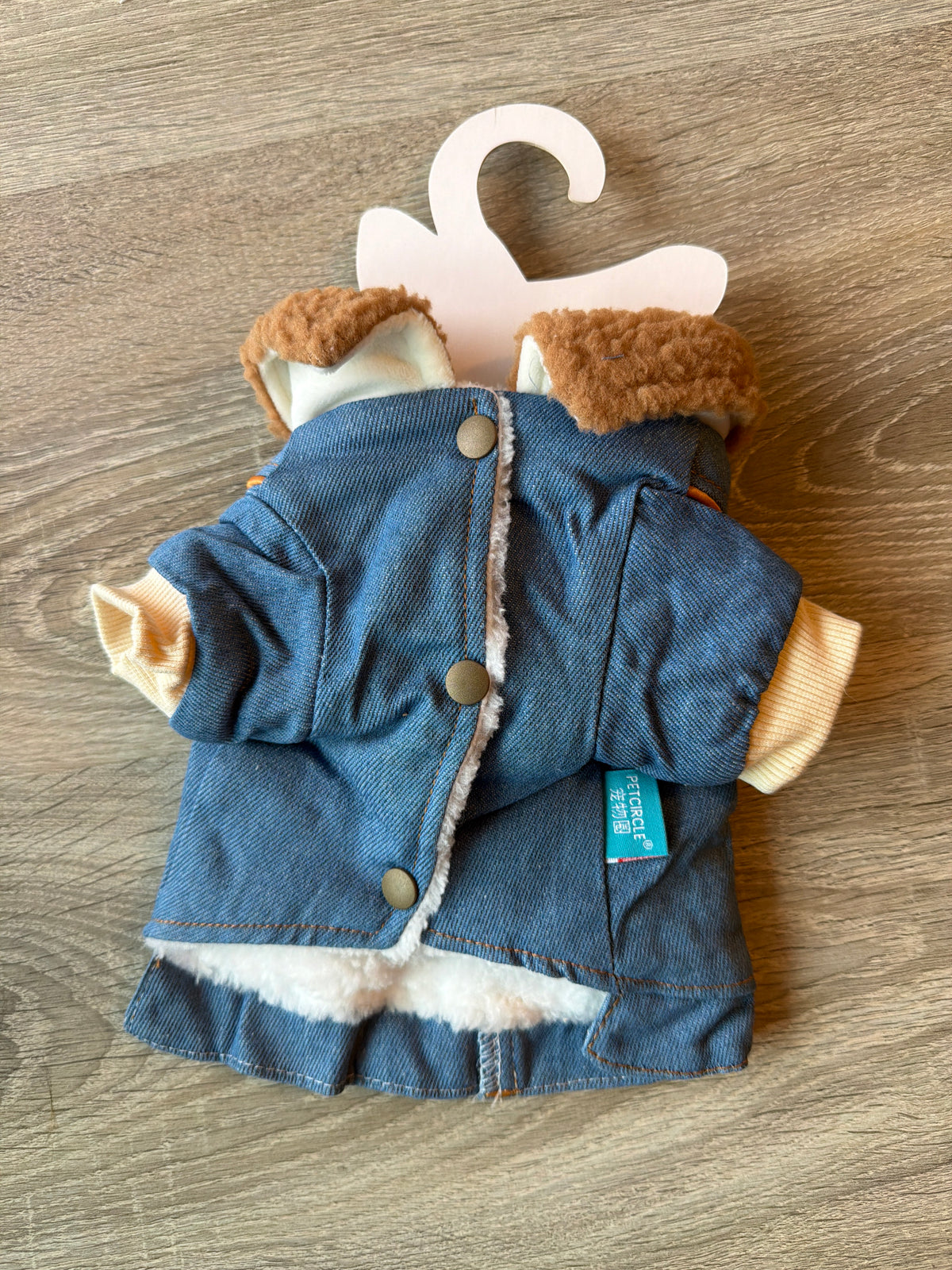 Giubbottino Jeans e Peluche per Cani – Denim Winter XS 25 cm