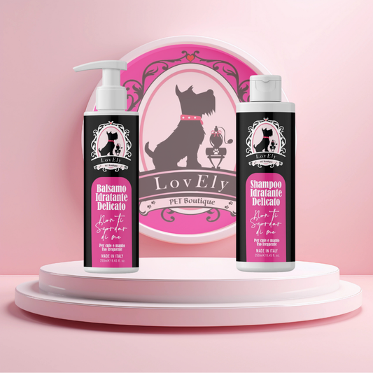 Set Shampoo + Balsamo Idratante Delicato Non Ti Scordar di Me per Cani e Gatti