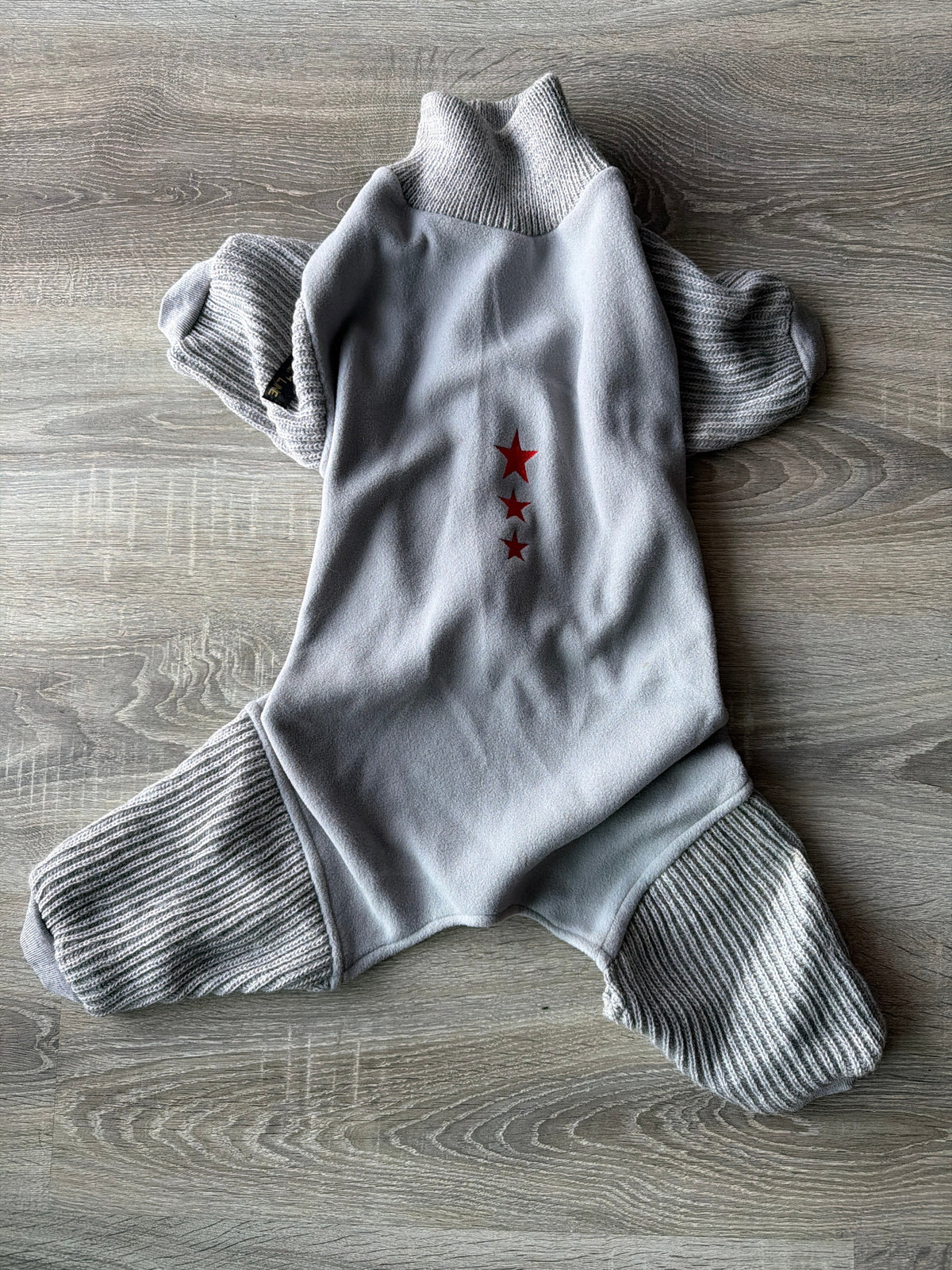 Tutina in Pile Grigio per Cani a Quattro Zampe