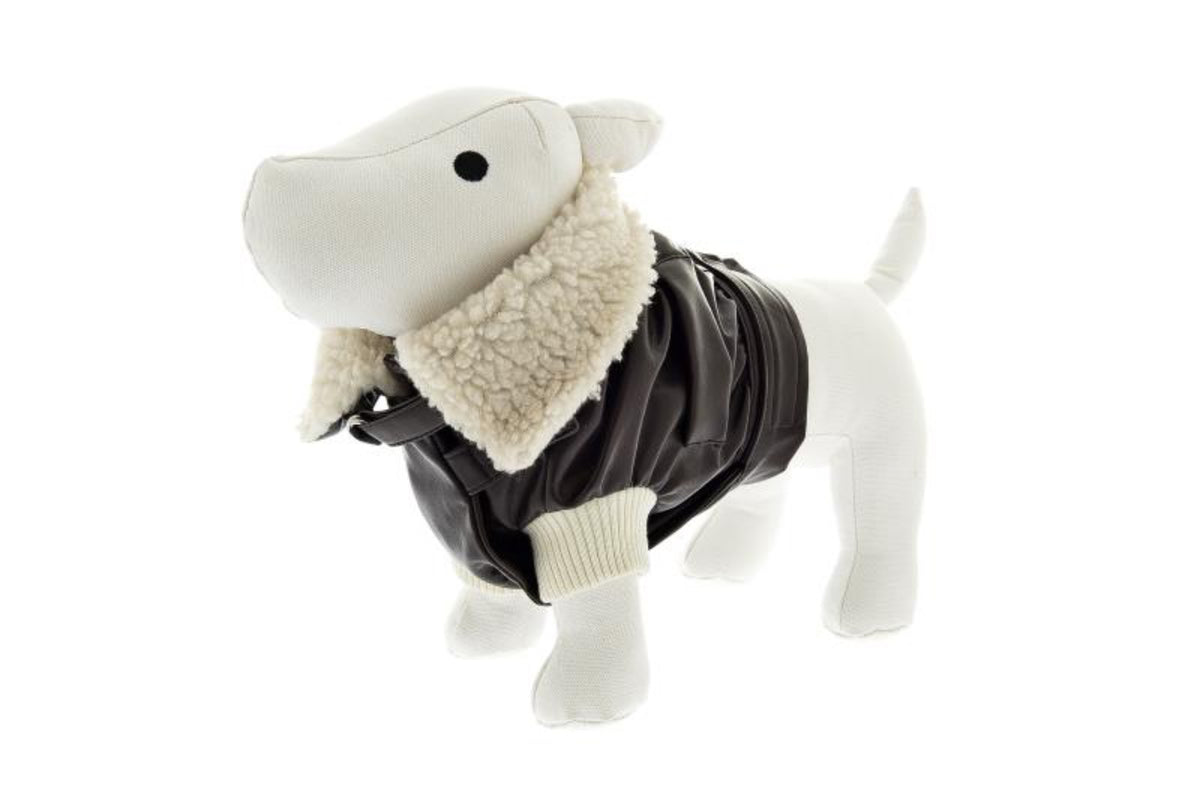 Giacca Aviator con Pelliccia Sintetica per Cani e Gatti