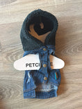 Carica l'immagine nel visualizzatore della galleria, Felpa Jeans con Cappuccio per Cani – Denim Fashion XS 25 cm

