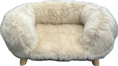 Carica l'immagine nel visualizzatore della galleria, Cuccia Nuvola Nordic Style – Divanetto in Eco Pelliccia Bianca per Cani e Gatti
