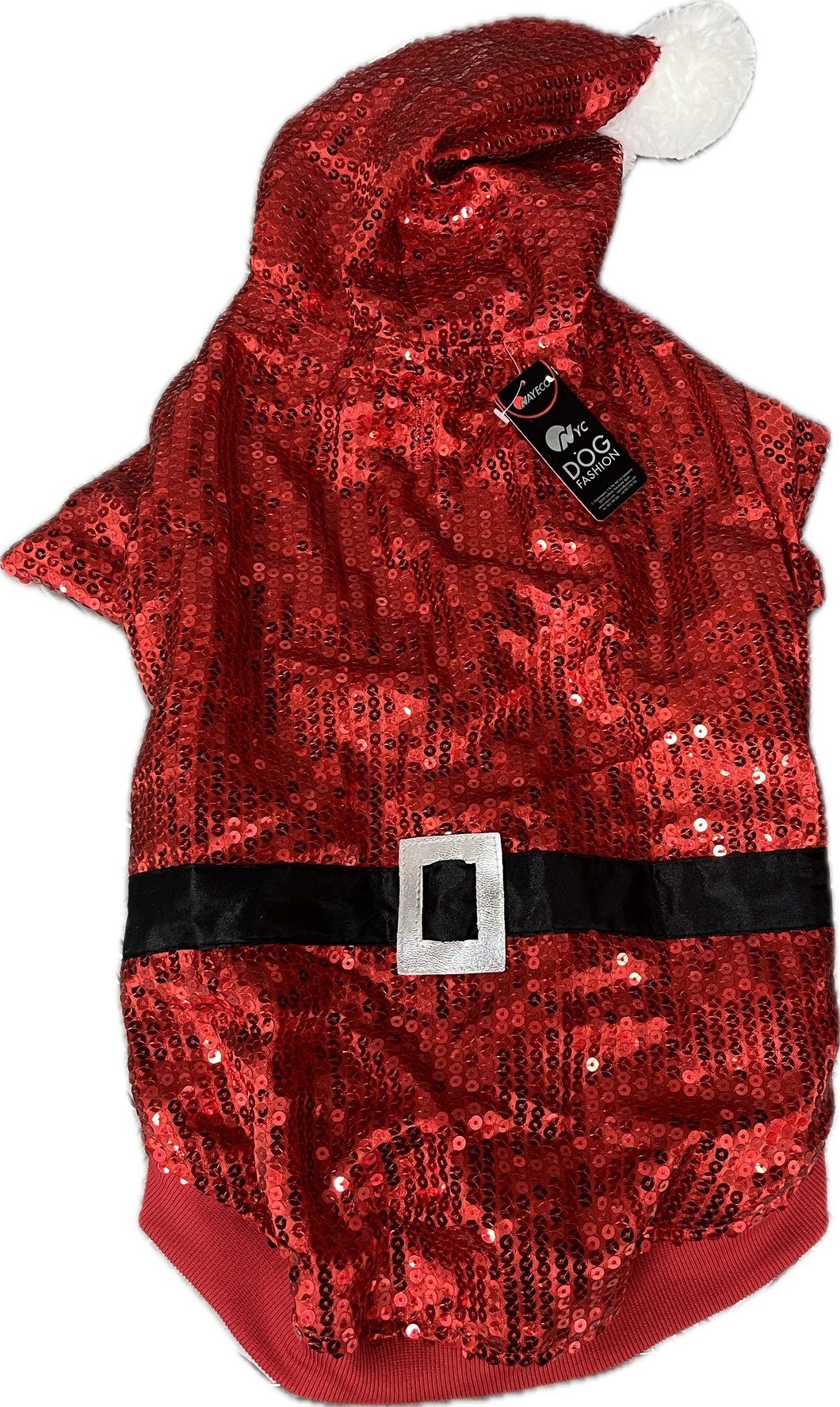 Maglioncino Natalizio Rosso con Paillettes - Taglia 45 cm