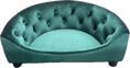 Carica l'immagine nel visualizzatore della galleria, Divanetto Reale in Velluto Verde Smeraldo – Cuccia Elegante per Cani e Gatti
