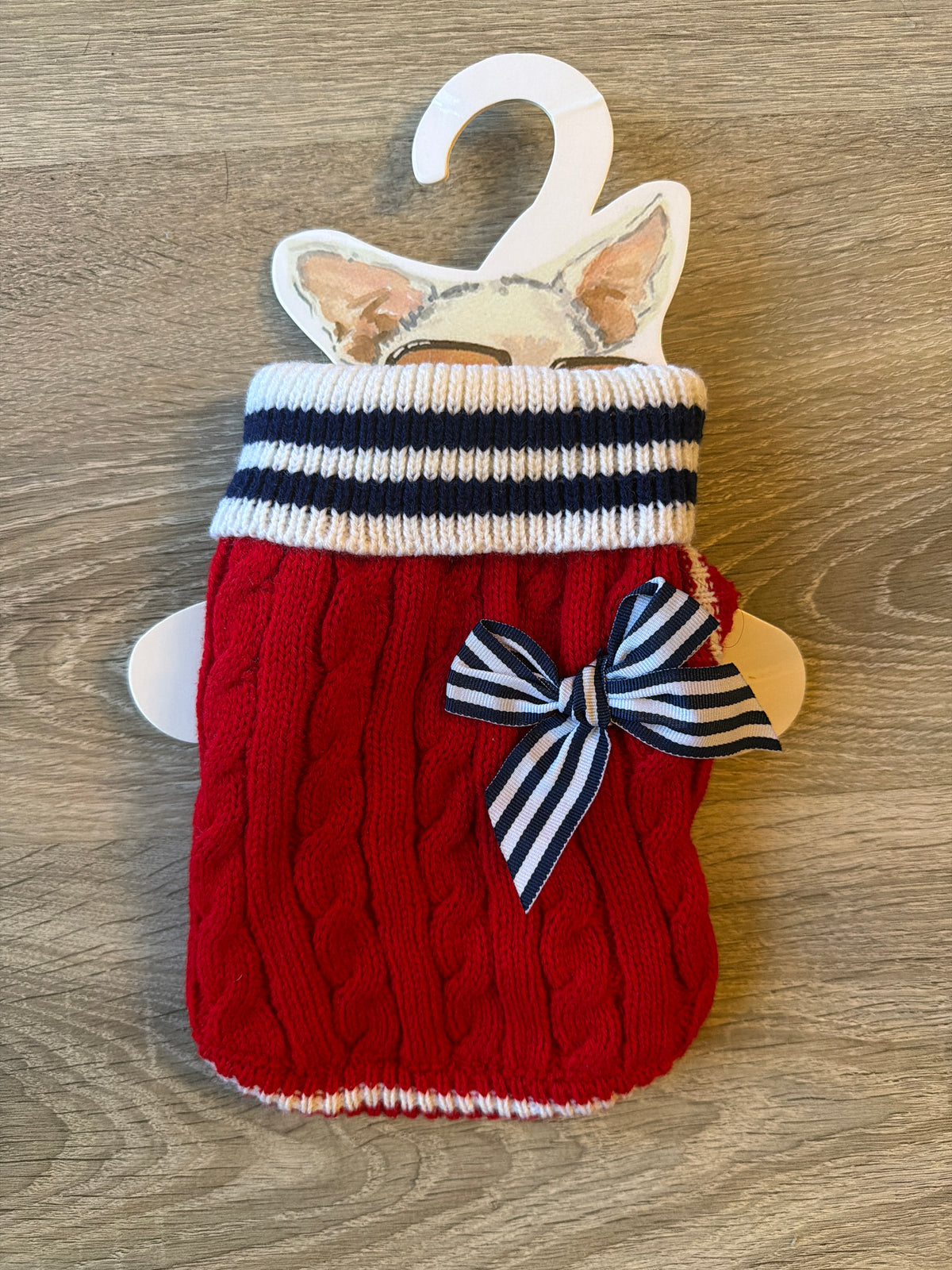 Maglioncino College Bow per Cani con Fiocco – XXS 22 cm