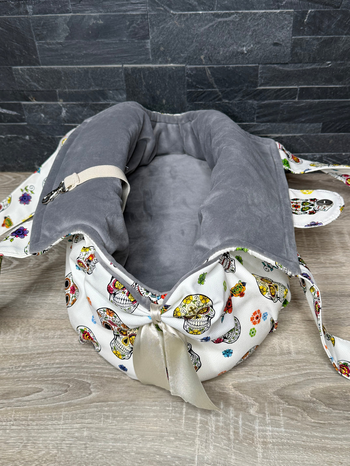 Borsa Trasportino Morbida “Sugar Skull” per Cani e Gatti