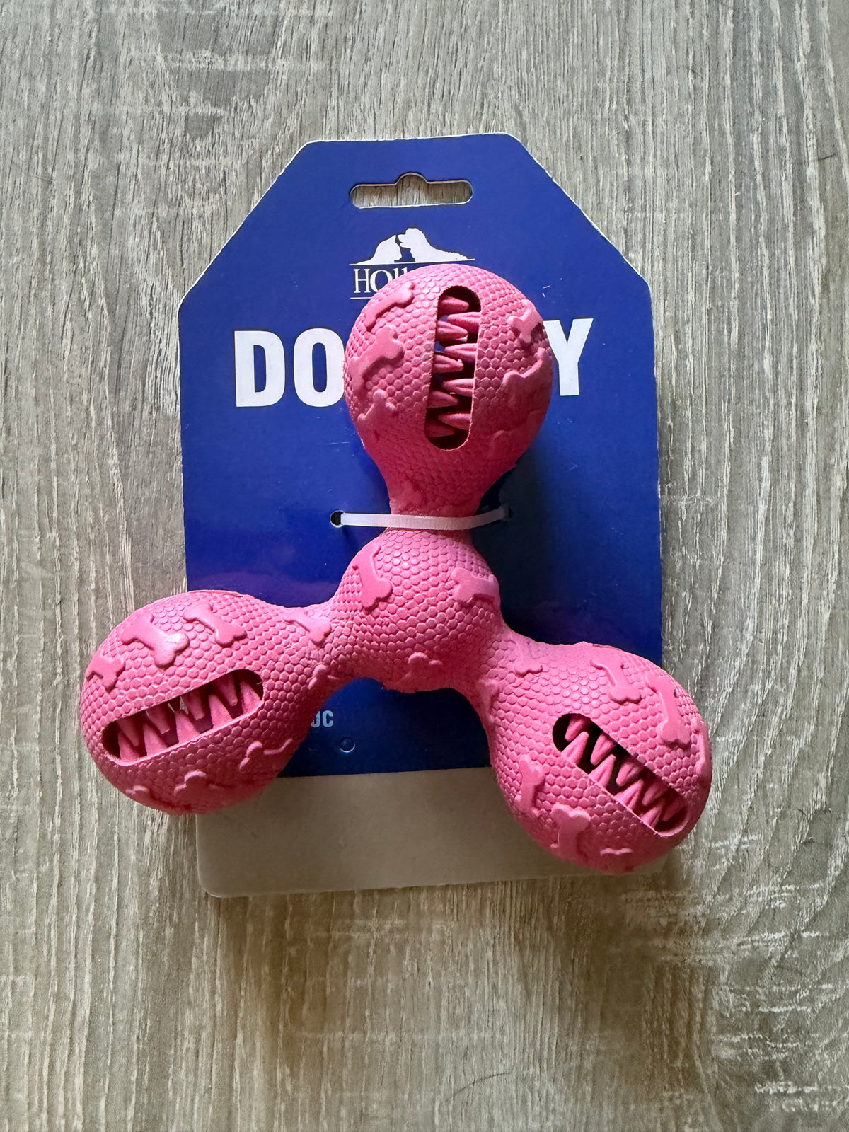 Gioco Tridente Rosa per Cani in Gomma – Tripla Testa da Mordere