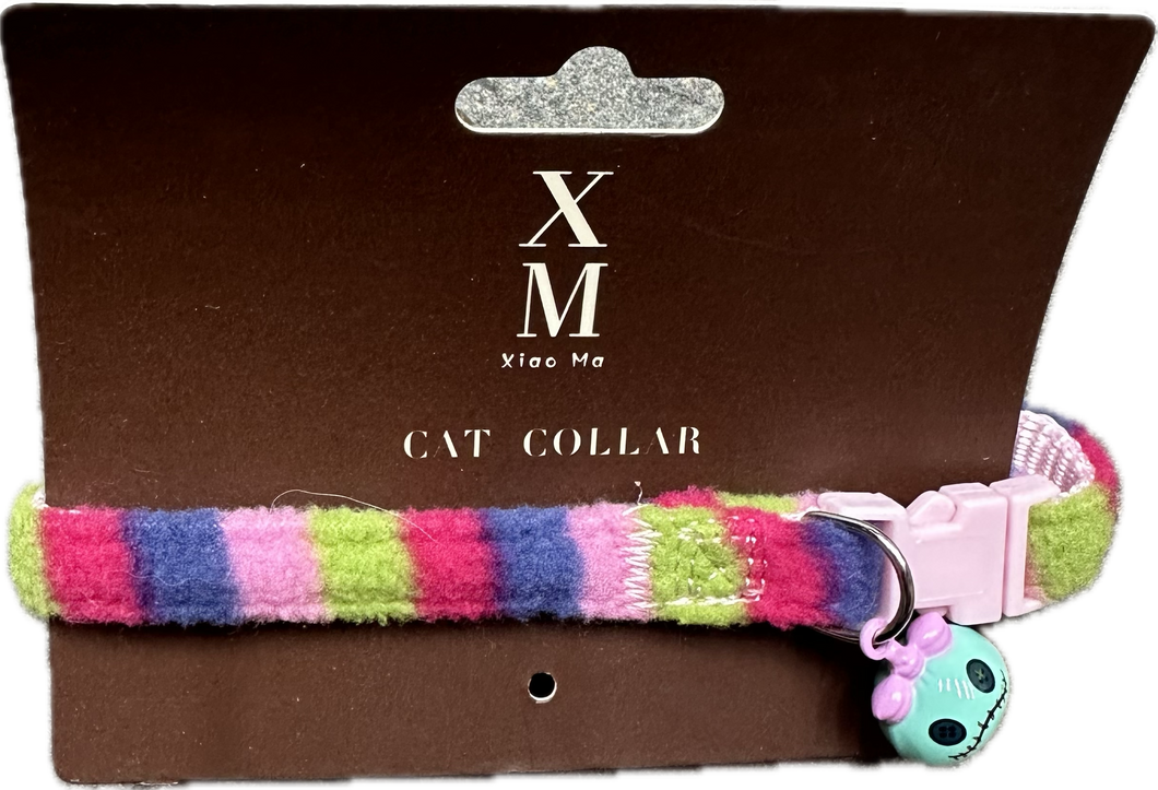 Collare per Gatti Multicolore con Campanellino Decorativo