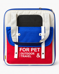 Carica l'immagine nel visualizzatore della galleria, Zaino Trasportino Pet Travel Red & Blue – Cani e Gatti
