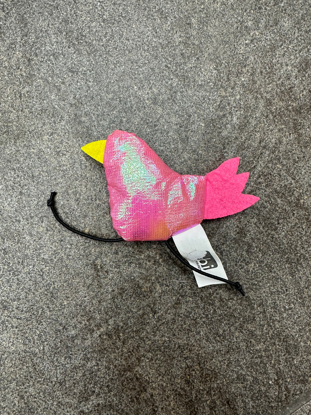 Gioco per Gatti a Forma di Uccellino Rosa Iridescente
