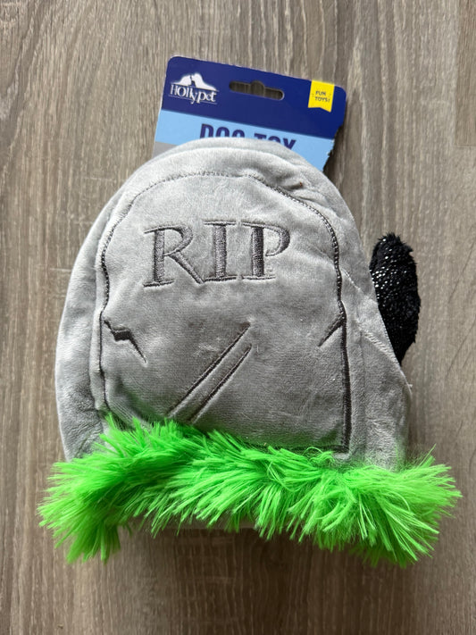 Gioco Halloween per Cani – Lapide RIP con 3 Fantasmini e Squeak