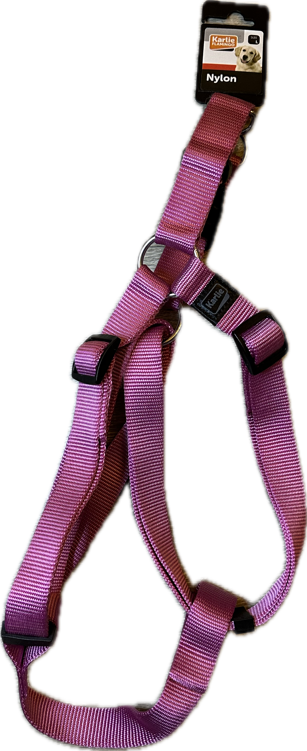 Pettorina Regolabile in Nylon Rosa - Taglia L