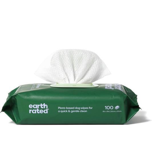 Earth Rated Salviette Compostabili per Cani e Gatti (100 pz)