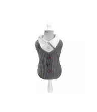 Carica l&#39;immagine nel visualizzatore di Gallery, Maglioncino Elegante con Camicia per il Tuo Amico a Quattro Zampe
