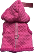 Carica l'immagine nel visualizzatore della galleria, Giubbottino Rosa Trapuntato con Cappuccio - Taglia XS
