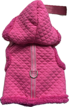 Carica l&#39;immagine nel visualizzatore di Gallery, Giubbottino Rosa Trapuntato con Cappuccio - Taglia XS
