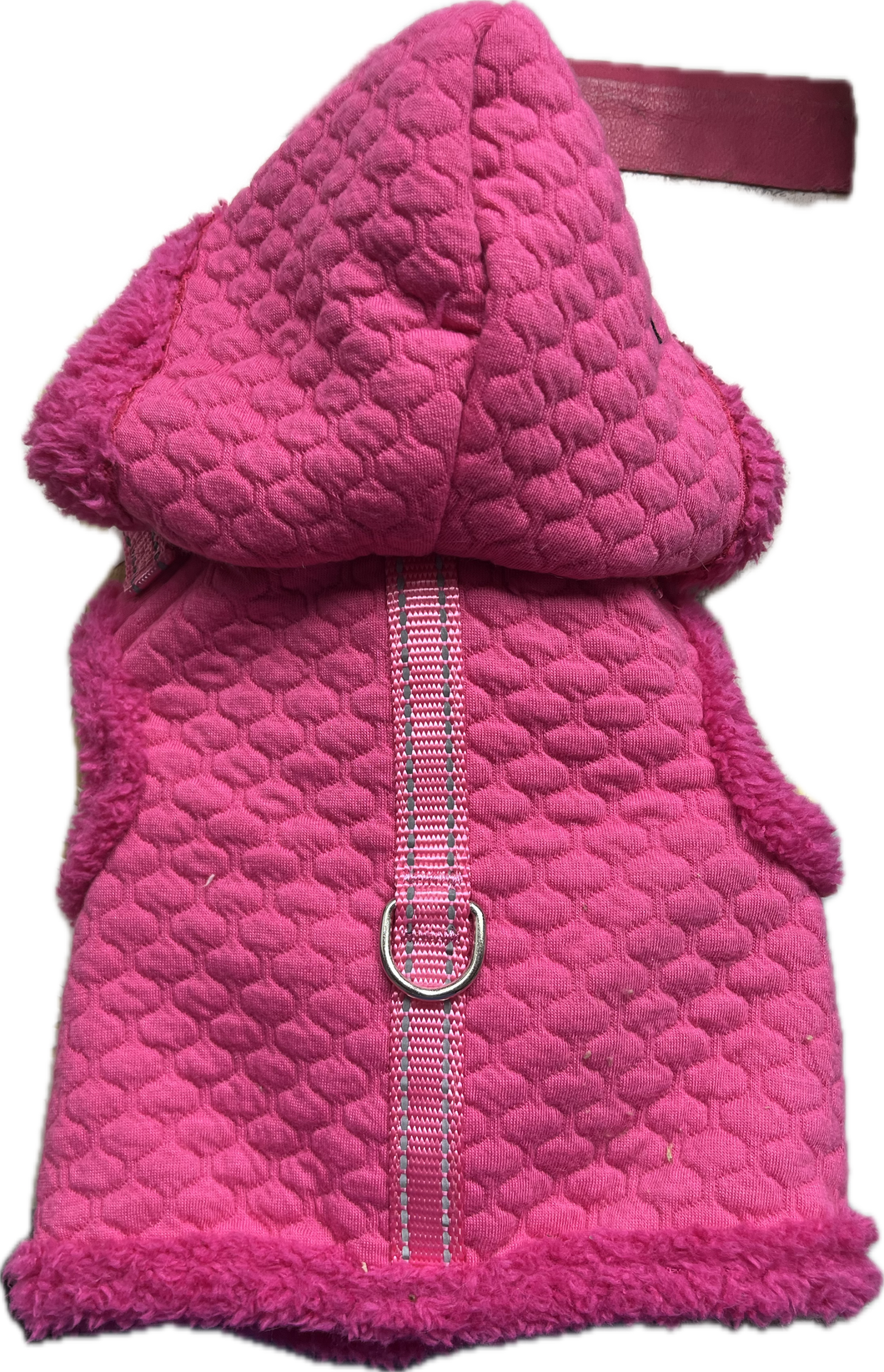 Giubbottino Rosa Trapuntato con Cappuccio - Taglia XS