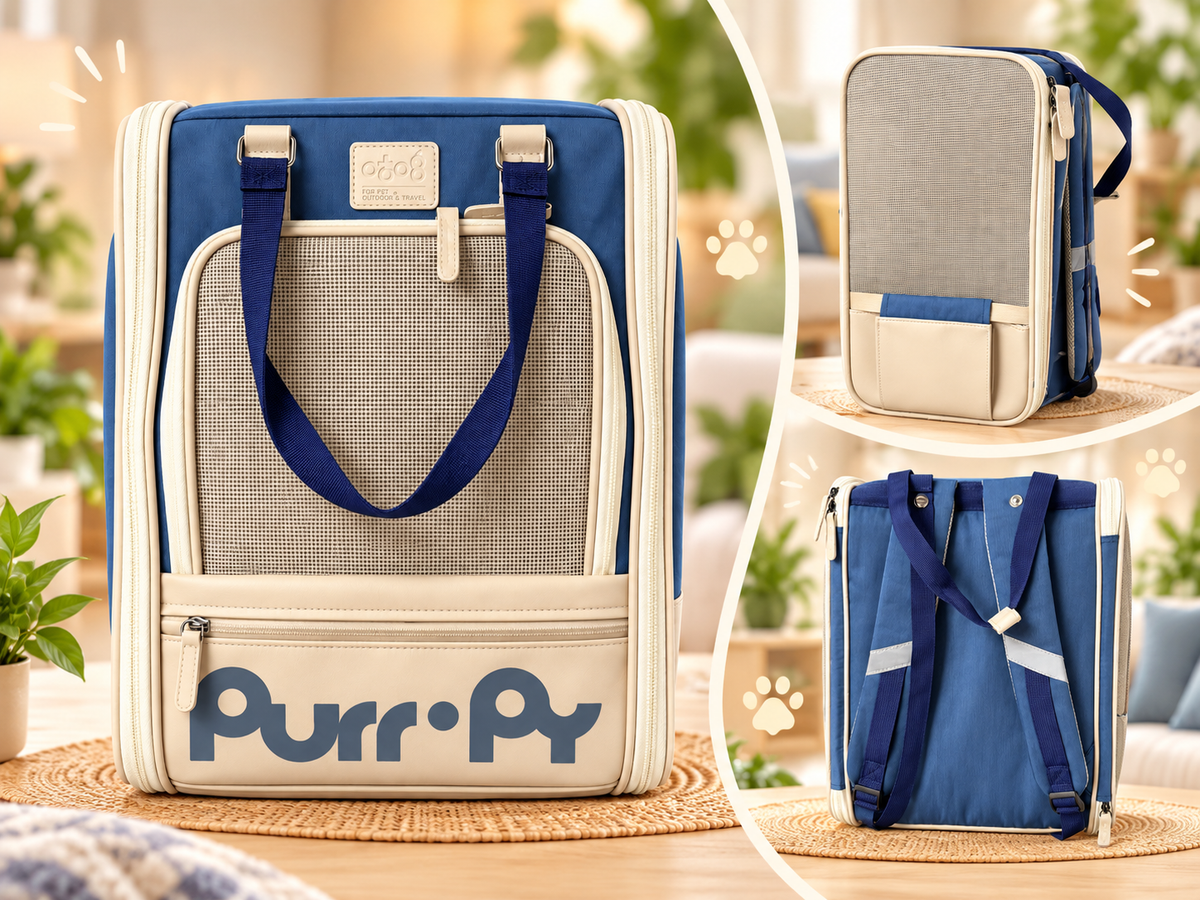 Zaino Trasportino Pet Travel Blue – Cani e Gatti