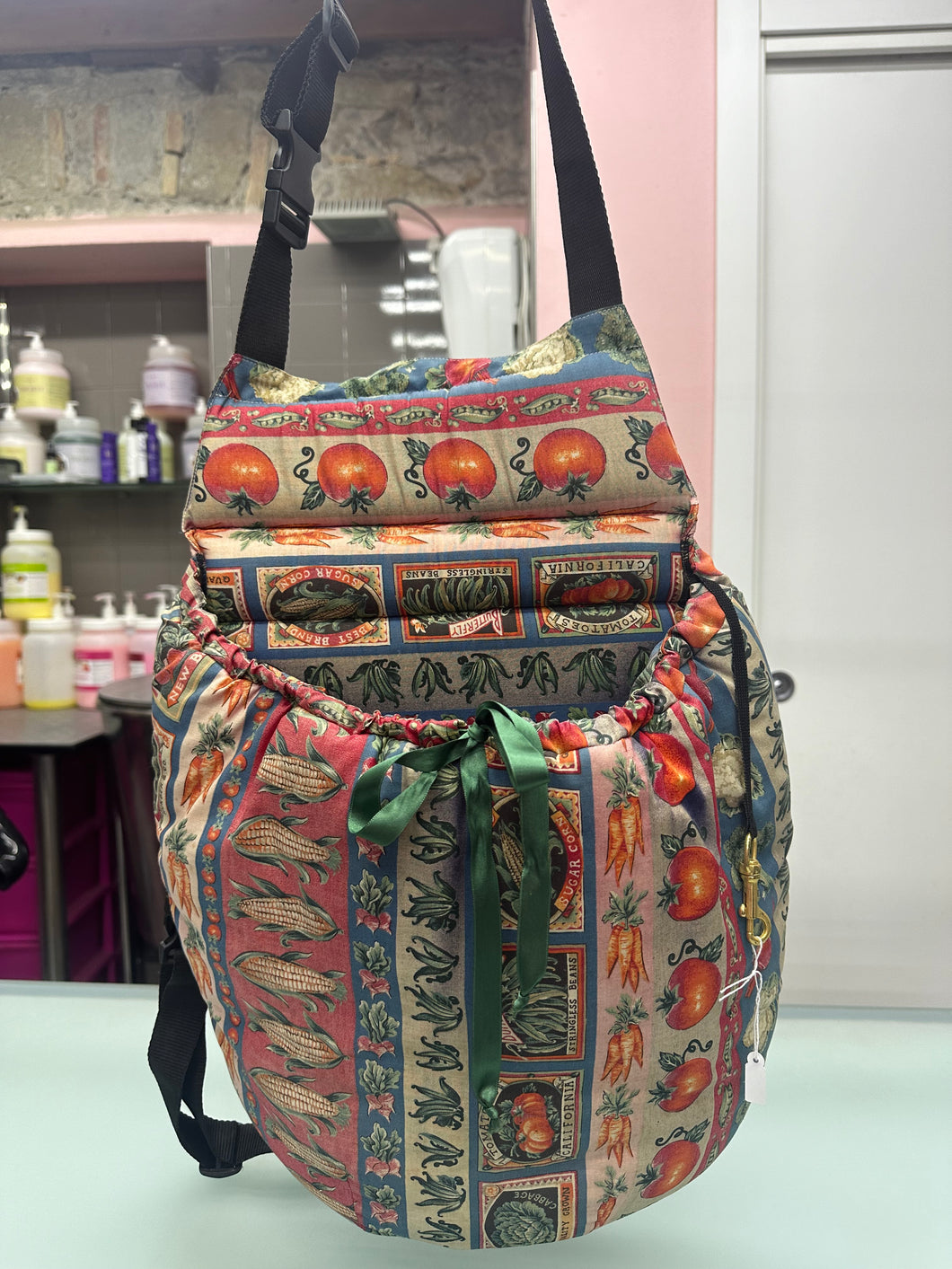 Zaino Porta Cani Stile Vintage – Fantasia Orto Classico