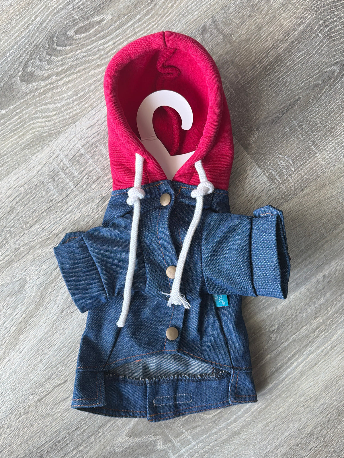 Felpa Jeans con Cappuccio per Cani – Denim Fashion XS 25 cm