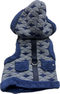 Carica l'immagine nel visualizzatore della galleria, Giubbottino Blu Trapuntato con Cappuccio - Taglia XS
