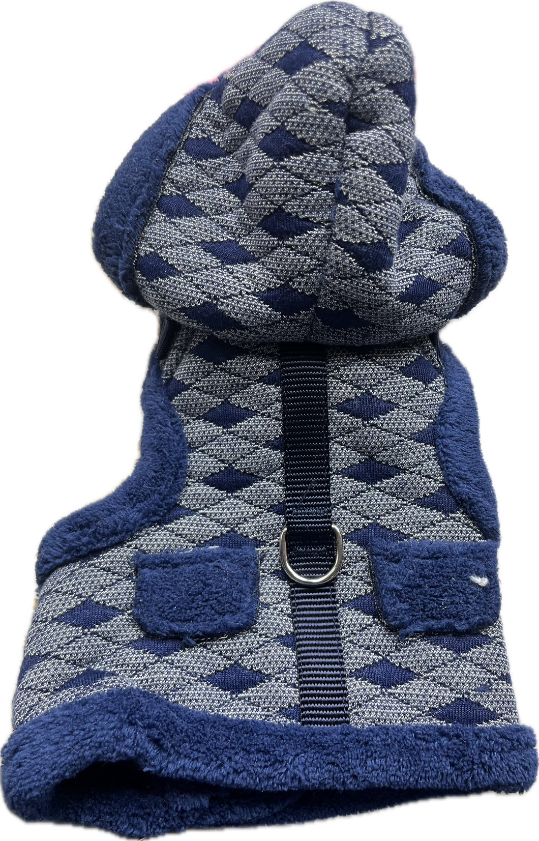 Giubbottino Blu Trapuntato con Cappuccio - Taglia XS