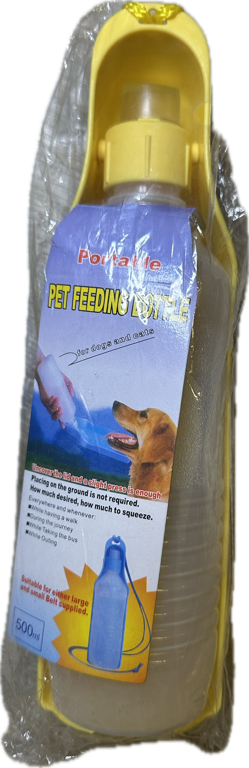 Borraccia Portatile per Animali - 500 ml