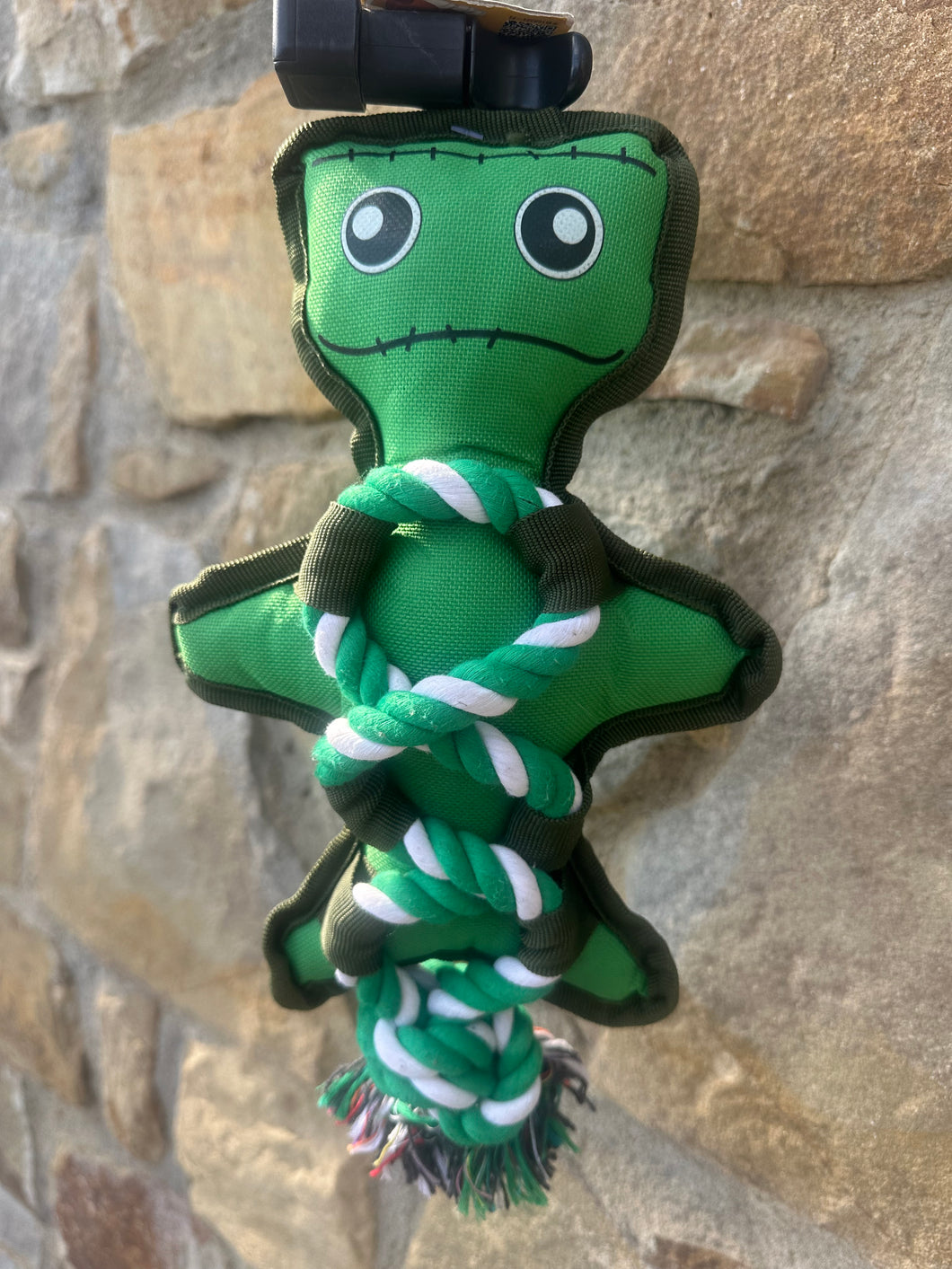 Gioco Halloween Frankenstein in Tessuto e Corda per Cani