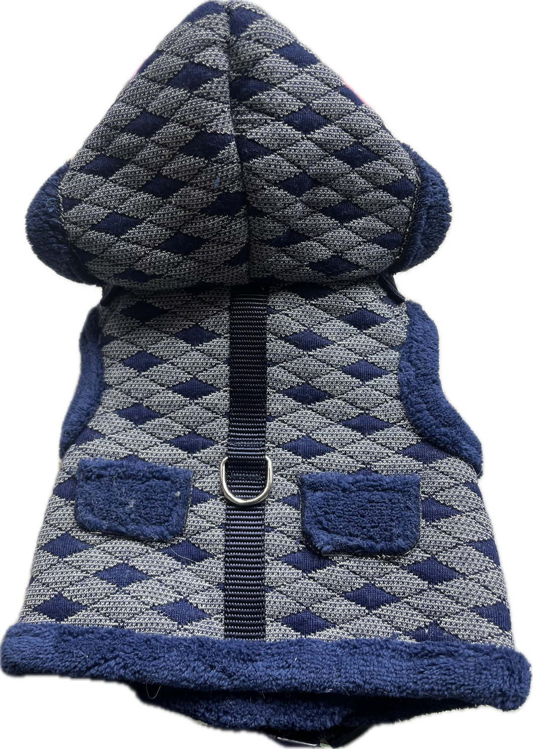 Cappottino imbottito a quadri con cappuccio S