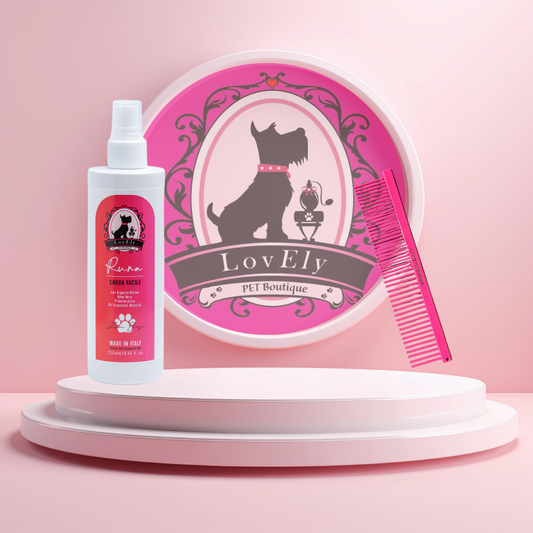 Set Scioglinodi Runa + Pettine ARYA – Pelo Corto Cani e Gatti