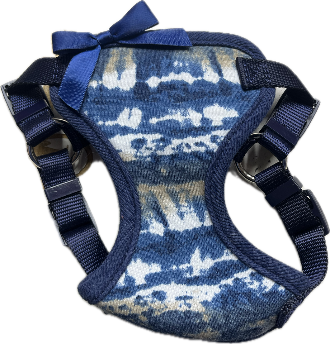 Pettorina Camouflage Blu con Fiocco