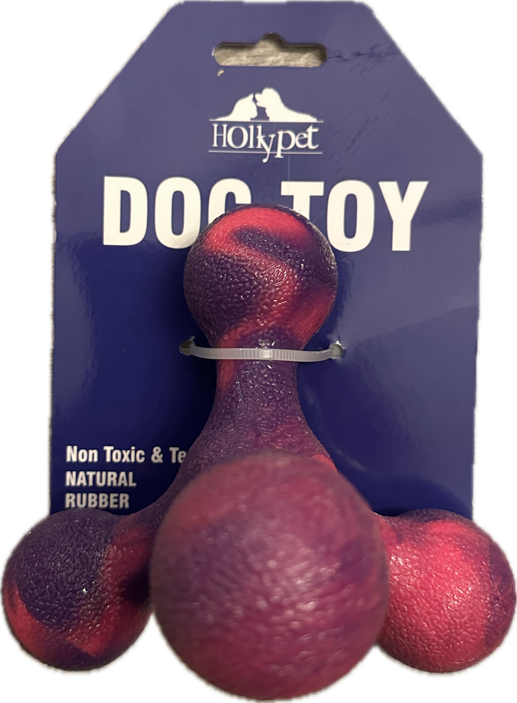 Giocattolo per Cani in Gomma Naturale - Design a Tripla Sfera