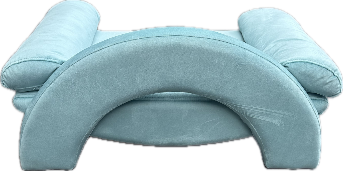Poltroncina Relax Azzurra per Cani e Gatti – Design Elegante con Schienale
