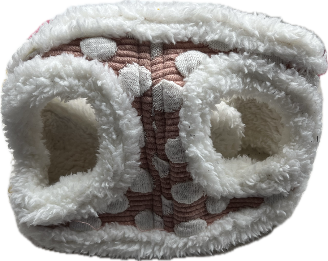 Pettorina Morbida Rosa a Pois con Fiocco - Comfort e Stile per il Tuo Pet