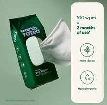 Carica l&#39;immagine nel visualizzatore di Gallery, Earth Rated Salviette per Cani, 100 salviettine compostabili per Cani con Certificazione USDA, 99% biobased ipoallergeniche, 20 x 20 cm, SENZA PROFUMAZIONE per Zampe, Parti Intime, Occhi e Orecchie
