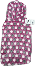 Carica l'immagine nel visualizzatore della galleria, Cappottino Morbido Rosa a Pois per Cani
