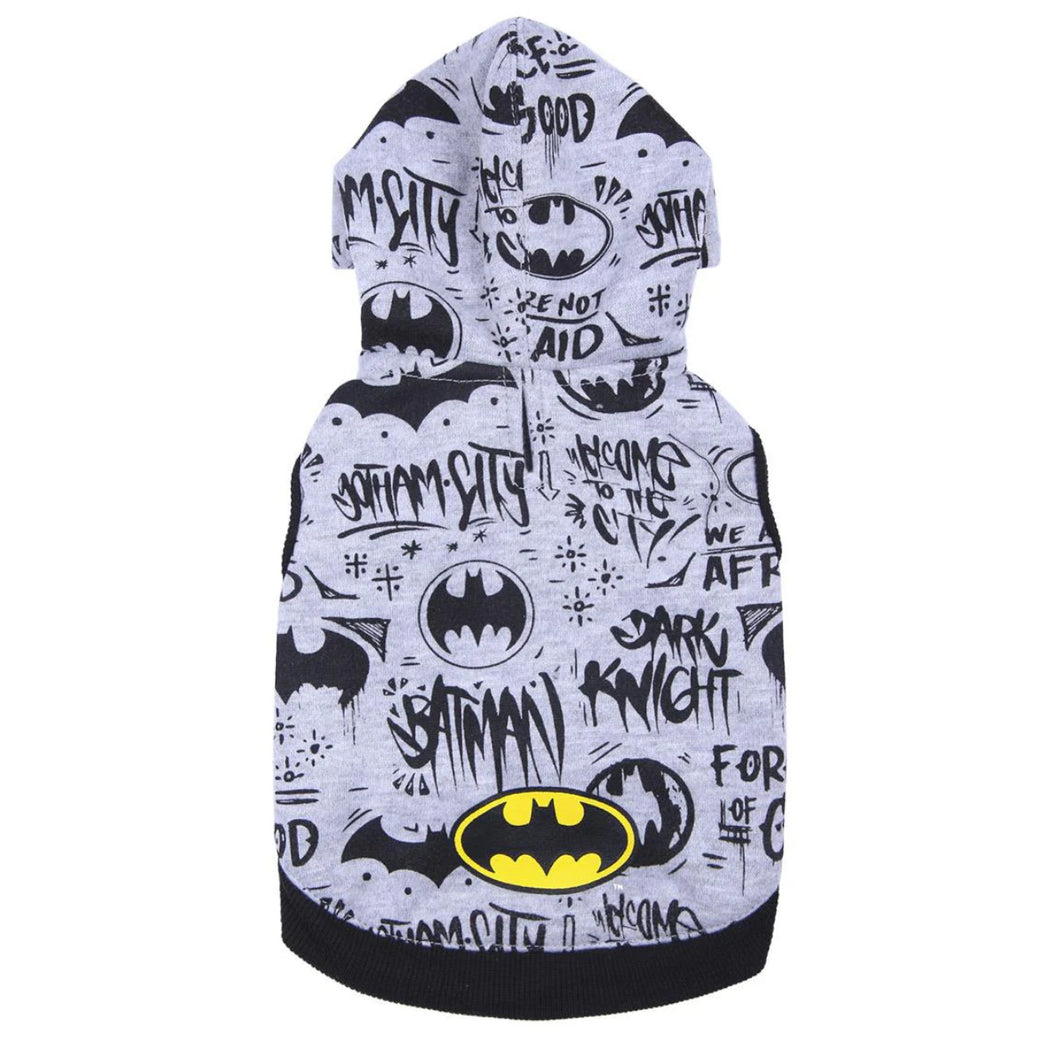 Felpa Batman Graffiti: Lo Stile Urbano del Cavaliere Oscuro per il Tuo Cane
